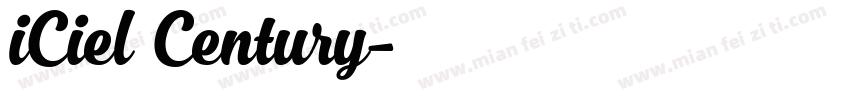iCiel Century字体转换
